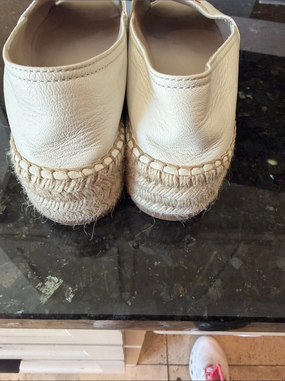 Prada cream leather